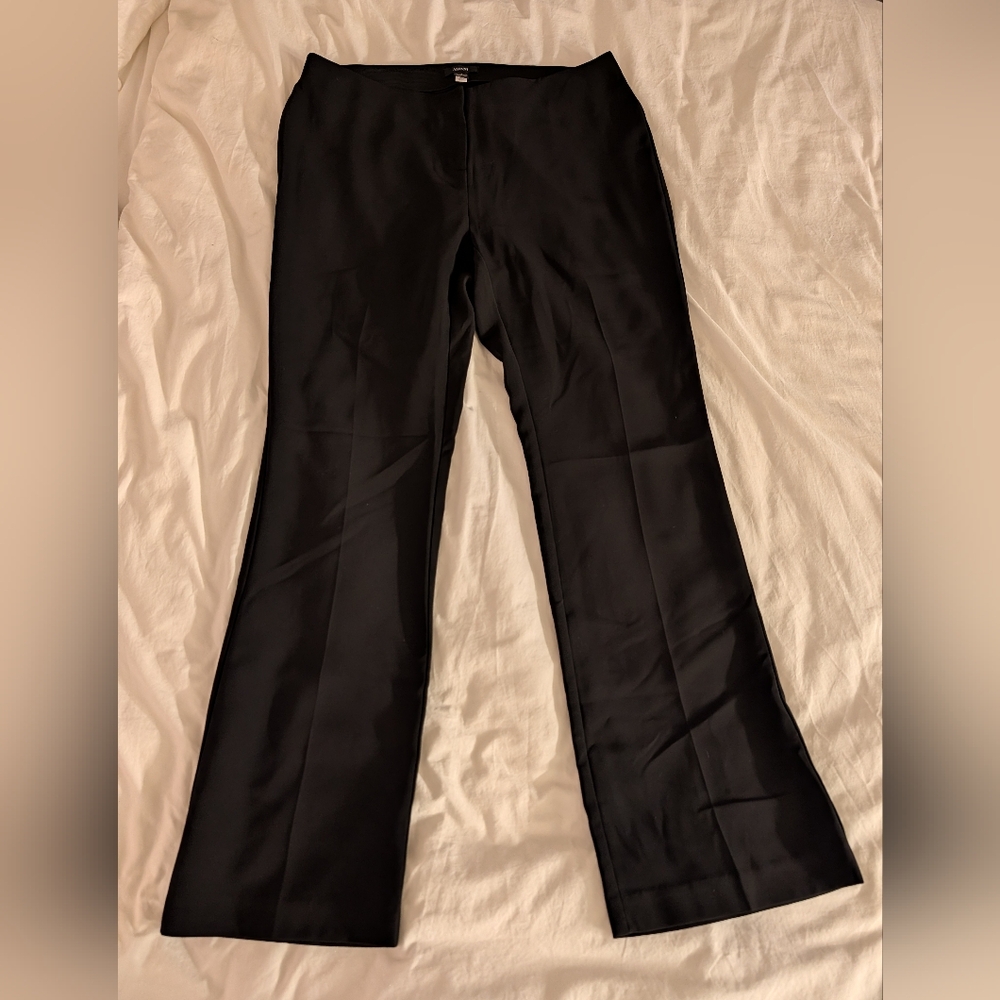 Alfani Trousers - Black - Easy Pull On Style With Elastic Waistband - Size 12
